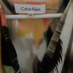 Calvin Klein Abstract Print Sleeveless Wrap Dress Multicolor Photo 3