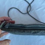 Carla Marchi Vintage Dark Gray Beaded Zippered Purse Crossbody Handbag Formal Photo 4