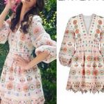 Zimmermann NWOT  Brighton Multicolor Embroidered Mini Dress Photo 2