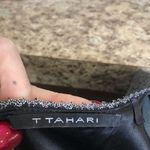 T Tahari  Gray Short Sleeve Dress Size Small Photo 7