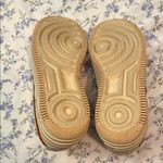 Nike  Air Force 1 Beige and Maroon Sneakers Photo 4