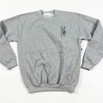 Treasure & Bond NEW Peace Sign Graphic Embroidered Crew Neck Pullover Sweater Photo 0