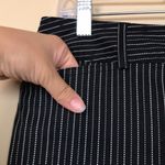 Lane Bryant  Women’s Pinstripe Black White Taupe Capri Dress Pants Photo 4