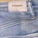 EXPRESS  Light Blue Distressed Women Jeans Photo 5