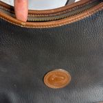 Dooney & Bourke Vtg Large Hobo Black Leather Bag shoulder Purse Photo 2