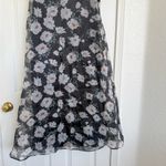 Lulus NWT  Chic Preciousness Black Floral Organza Bustier Maxi Dress S Photo 3