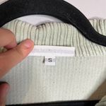 Bryn Walker  sage green corduroy ribbed cropped jacket Photo 3