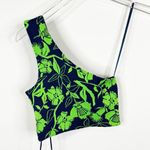 ZARA NWT One Shoulder Floral Tropical Print Crop Top S Photo 2