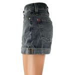 Urban Outfitters  BDG Black Washed High Rise Cuffed Denim Jean Shorts Size 26 Photo 1