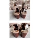 Frye Co Suede Donna Slingback Sandals Size 9M Ash Suede Leather Heels Pe… Photo 4