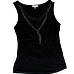 Kenar Black Draped Tank Top Photo 2