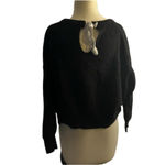 ZARA Minimalist Ribbed Knit Black Pullover Sweater  Knit Small Photo 6