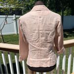 Michael Stars  Women’s Striped 3/4 Sleeve Linen Blazer w Pockets Size M Photo 5