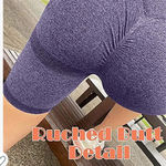 NWOT Women’s purple heathered butt lift biker shorts M Size M Photo 1