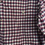 Something Navy  Cropped Flannel Top Photo 2