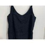 Jones New York Y2K Tank Top Medium Black Lace Stretch Knit Cropped Office Siren Photo 4