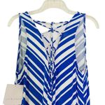 La Blanca  Archistripe Swim Cover Up Maxi Dress Blue MISSING BELT Size M NWT Photo 4