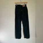 Levi's Women's Mid-Rise '94 Baggy Straight Jeans Mid Rise Green Corduroy Size 24 Photo 1