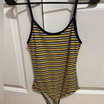 YELLOW NAVY & WHITE STRIPED BODYSUIT Photo 1