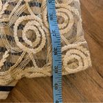 Fracomina lace maxi skirt 42 s small beige EUC striped lined slit Size 2 Photo 7