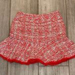 ZARA Red Tweed Mini Skirt size XS Photo 2