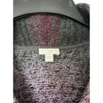 J.Jill Cardigan Western Ombré Purple Gray Textured Size Large Photo 5