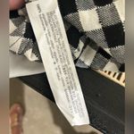 ZARA Gingham Poplin Tunic with Side Slit Black White Size Large Photo 5