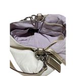 Coach Vintage F17217 WHITE/SILVER Pleated Soho Y2K Leather Buckle Shoulder Bag Photo 4