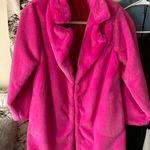 Faux Fur Pink Coat Size M Photo 0