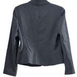 Roma Vestimenta (R) Womens Fitted Cropped Blazer 10 Gray Lapel Pockets EUC Photo 1