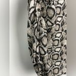 Good American Brown Black The Ruched Snake Print Lightweight Cami Blouse Photo 4