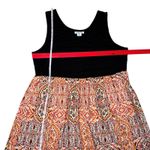 Lucky Brand  Boho Maxi Dress 2X Empire Waist Medallion‎ Print Stretch Pockets Photo 4