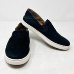 Olukai [] Pehuea Black Textured Embossed Suede Leather Slip On Sneakers Size 6 Photo 1