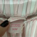 Victoria's Secret Victoria’s Secret Glazed Satin Long Pajama Set Striped Medium Pink Photo 13