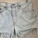 Levi's Levi Ribcage Light Wash Frayed Cut Off Jean Shorts Size 31 Photo 2