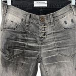 One Teaspoon  Gray Skinny Leg Distressed Ankle Cropped Pants(Size 26) Photo 4