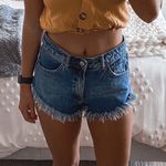 Topshop Distressed Booty Shorts  Photo 0