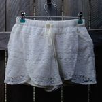 Hollister ‎ Off White Lace Lined Shorts Sz S Photo 0