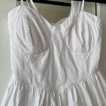 No Boundaries Poplin White Dress, Women's XS, Juniors 1 Photo 6