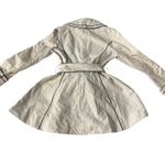 Laundry by Shelli Segal Laundry by Design Large White Black Belted‎ Trench Coat Rain Jacket* Photo 1