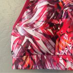 prAna ⭐️ bright pink tropical leaf strappy yoga sports bra size XS Photo 4