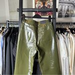 Pistola  Cassie Olive Faux Leather High-Rise Straight-Leg Pants Photo 13