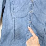 (S Petite) J. Jill Light Wash Long Sleeve Denim Button Up Shirt Blue Size undefined Photo 2