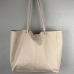 Lucky Brand Jaid Shoulder Tote Bag Purse Shopper Stucco Ivory Pebbled Leather Photo 6