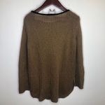 Wooden Ships Wooden Ship Brown Knit Pocket Crewneck Sweater S M Small Medium Soft Tan Photo 6