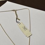 Jones New York  Rhinestone Pendant Gold Tone Chain Necklace Adjustable Length NWT Photo 3