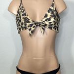 PilyQ New. PQ tie front jungle teeny bikini. Large.D-cup. Retails $159 Photo 2