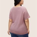Bloomchic Plain Waffle Knit V Neck T-Shirt Photo 1