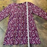 NWT Yak & Yeti Butterfly Long Sleeve Tunic Small Purple Photo 6
