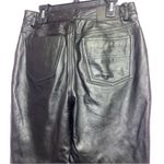 Tommy Hilfiger Y2K Black Leather Pants Women Size 4S Straight Leg Rodeo Western Photo 5